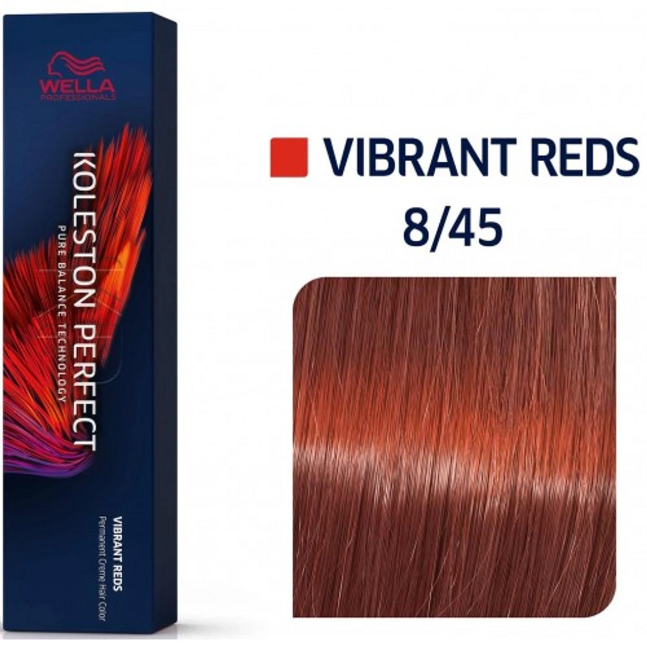 Wella Koleston Perfect Me+ Hajfesték - 8/45 - 60ml - Mahagóni Szőke Világosszőke képe 1